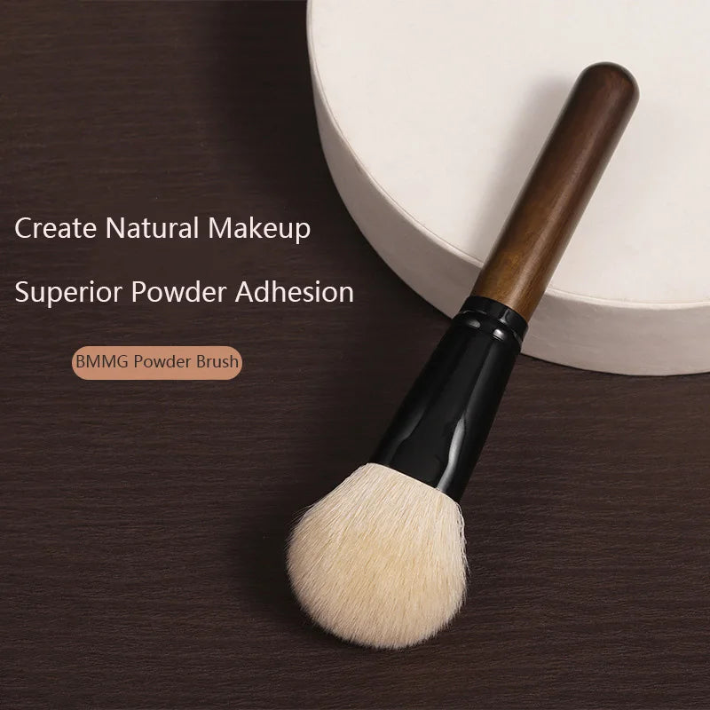 OVW Goat Hair Powder Makeup Brush – Portable Travel Blending Cosmetic Tool