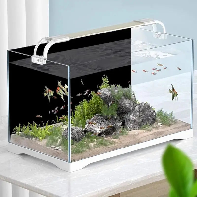 Fish Tank Background – Static Cling Black Aquarium Backdrop Poster & Decorative Wallpaper