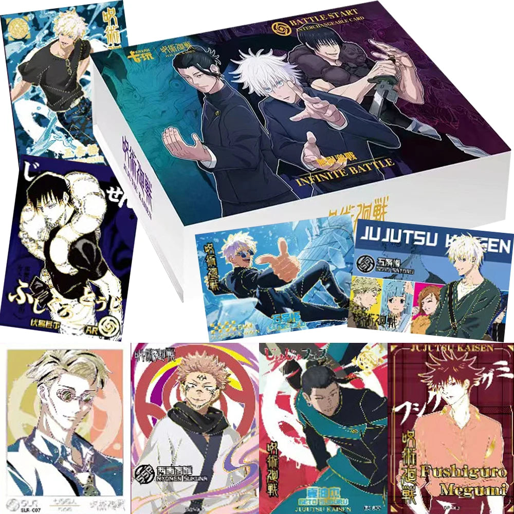 Jujutsu Kaisen Infinite Battle Booster Box - Anime Trading Cards with Rare AR, SLR & Holographic Foil Collectibles