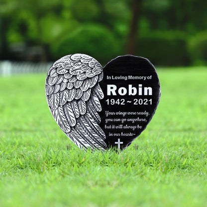 Personalized Memorial Plaque – Custom Engraved Grave Marker for Loved Ones or Pets (Dog & Cat), Remembrance Plaques
