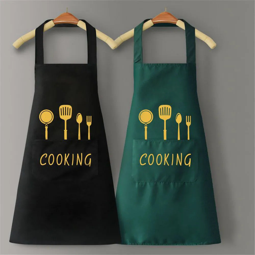 Waterproof Kitchen Cooking Apron - Oil-Resistant Adult Apron for Men and Women, Ideal for Cooking, Baking & Household Tasks