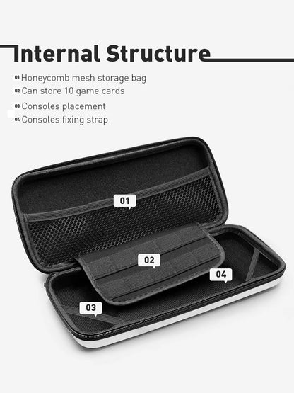 DATA FROG Carrying Case for Nintendo Switch OLED: Protective Hard Cover Shell - Storage Solution for Switch OLED Accessories