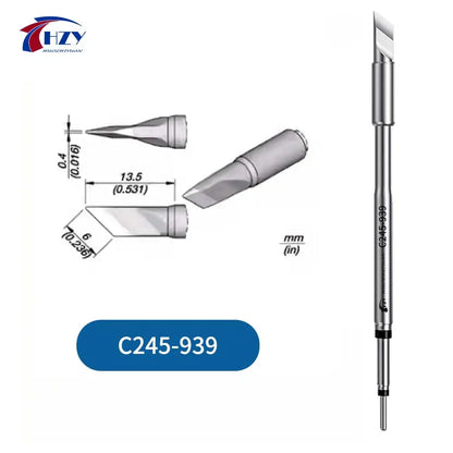 HZY C245 Soldering Iron Tips Set – Universal T245 Compatible Tips for Phone Repair & Soldering Stations