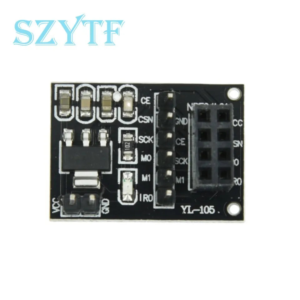 2.4G NRF24L01 Wireless Module – Long-Distance 1100M PA+LNA with Antenna