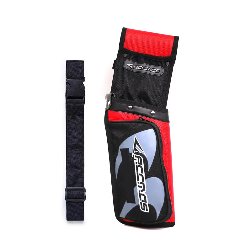 ACCMOS Portable Arrow Quiver Pouch – Waist Carry Archery Storage Holder for Hunting & Shooting