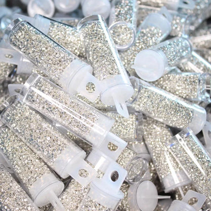 MKY 2.0MM Metallic Glass Beads - Loose Beads for DIY Handmade Crochet & Jewelry Crafts