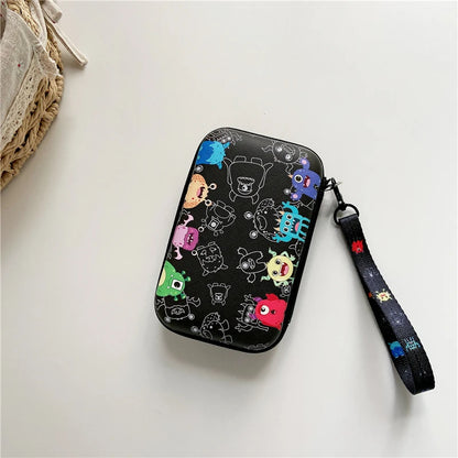 Lanyard Storage Bag Case for R36S/R36H/RG35XX/R36 Ultra/K36 — Protective Handbag Pouch for Video Game Console Accessories