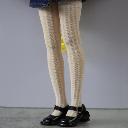 Blythe Doll Socks — Long Stockings in Black, White, Pink & Candy Colors for OB24, OB22, Azone Dolls