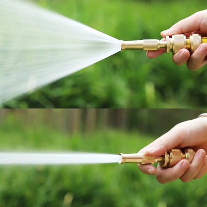 High-Pressure Spray Nozzle Water Gun – Adjustable Hose Sprinkler with Quick Connector for Garden & Outdoor Cleaning