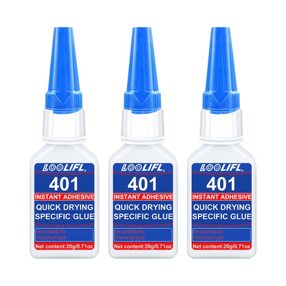 Upgraded 401 Super Cyanoacrylate Glue – Instant 5-Second Drying, Waterproof & Versatile Strong Adhesive