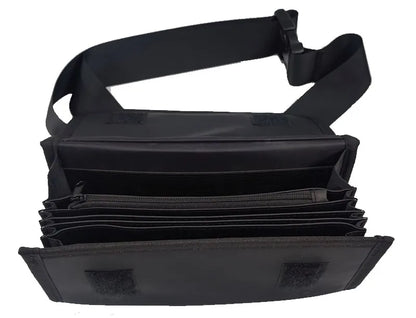6-Slot Euro Coin Dispenser Wallet – Zipper Pocket Driver & Waiter’s Purse, Coin Sorter & Cash Collector