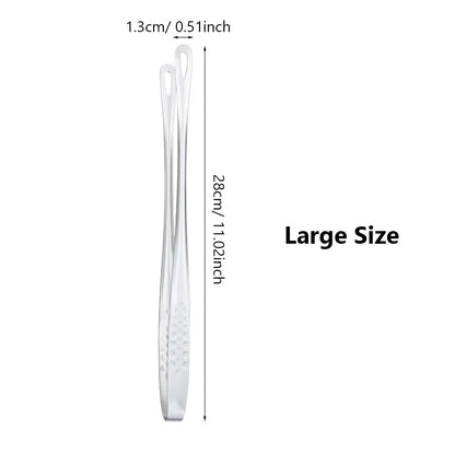 Long Stainless Steel Kitchen Tongs - Non-Slip Heat-Resistant BBQ Grill, Steak & Cooking Utensil Tool