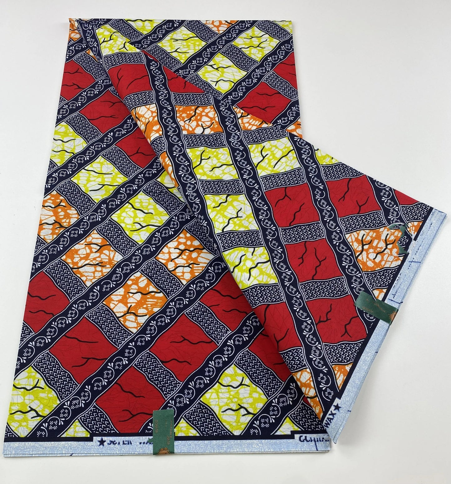 African Ankara Wax Print Fabric - 100% Cotton Soft Nigerian Real Wax Material for Women’s Party Dresses