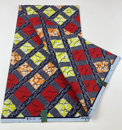 African Ankara Wax Print Fabric - 100% Cotton Soft Nigerian Real Wax Material for Women’s Party Dresses