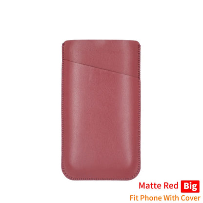 Universal PU Leather Phone Bag - Protective Pocket Wallet Pouch for iPhone 14–17 Pro Max Plus and Samsung Note 20 S21