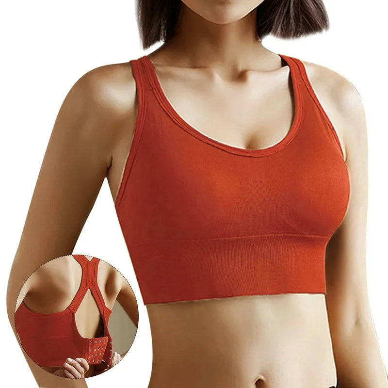 Women’s Gym Tank Top — Corset Sports Bra Push-Up Crop Top | Breathable Fitness & Running Athletic Wear
