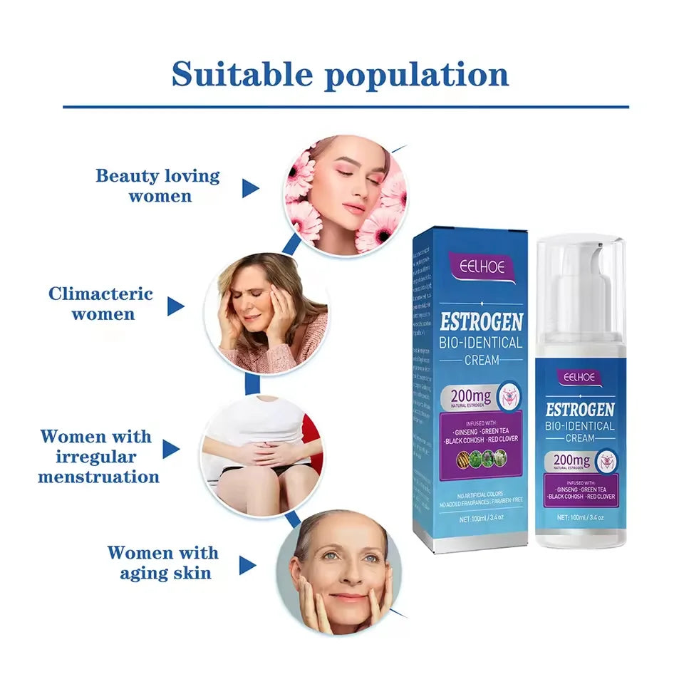 Menopause Relief Cream - 100ml Soothing Balm for Hot Flash and Menstrual Comfort Support