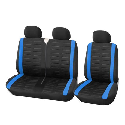 Universal 3D Stripe Car Seat Covers - 2+1 Front Seat Covers for Vans & Trucks