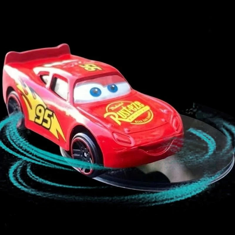 Disney Pixar Cars 3 Lightning McQueen Dashboard Ornament – Rotating Car Decoration for Center Console Gift