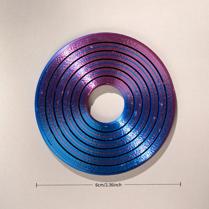 3D Printed Hex Ring - Colorful Rotating PLA Novelty Finger Ring & Desktop Toy