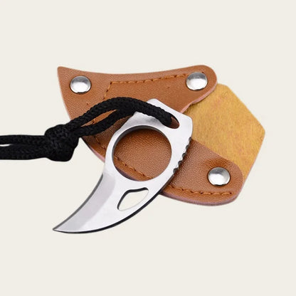 Mini Stainless Steel Pocket Knife - Compact Keychain Survival Tool for Camping, Hiking & Emergency Use