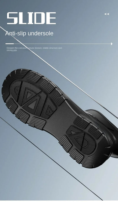 2024 Men's Waterproof Water Boots — Non-Slip Rubber Work Shoes for Outdoor Rain, Camping & Fishing