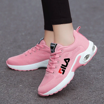 New Women's Running Shoes – Breathable Mesh, Air Cushion Lace-Up Sports Sneakers for Summer