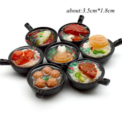 2PCS 1:6 Scale Miniature Japanese Seafood Noodles – Dollhouse Pretend Food for Blythe, Barbie, BJD & 1/6 Dolls Accessories