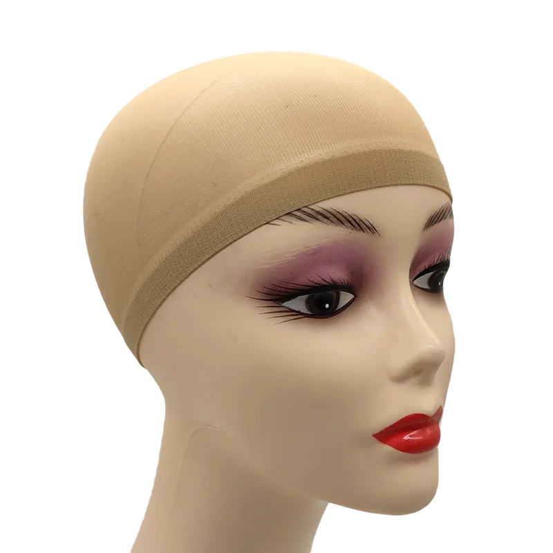 2PCS Stretch Mesh Wig Caps – Black & Brown Stocking Wig Cap for Weave, Hair Nets for Making Wigs