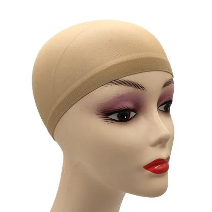 2PCS Stretch Mesh Wig Caps – Black & Brown Stocking Wig Cap for Weave, Hair Nets for Making Wigs