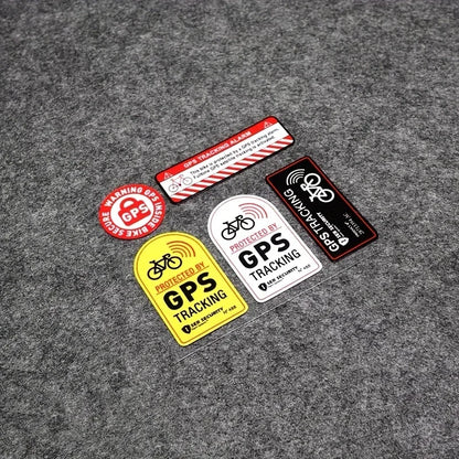Bicycle & Motorcycle GPS Anti-Theft Sticker – Reflective Waterproof Tracking Warning Paster, Scooter & Bike Accessory