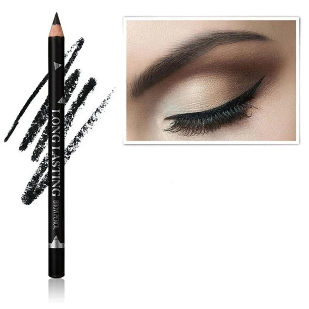 12-Pcs Waterproof Eyebrow Pencil Set – Precise Long-Lasting Brow Definer in Black, Blonde & Brown Makeup