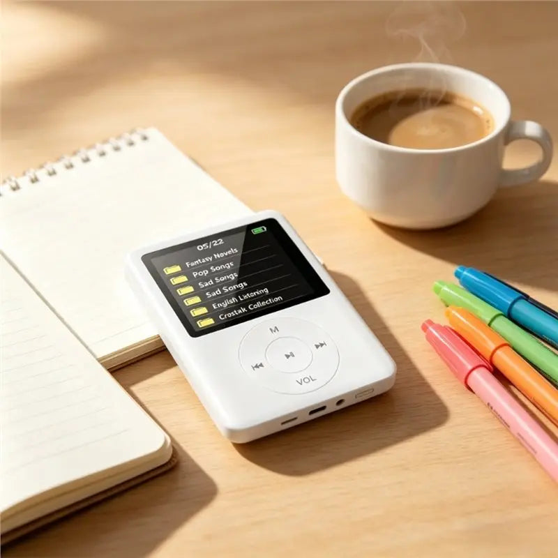 64GB Portable MP3 Player - Rechargeable Digital Music Player with E-Book Function for Kids & Adults