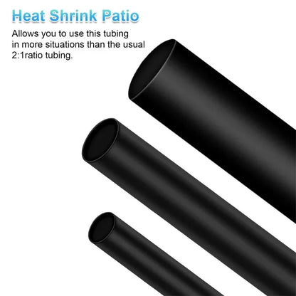 127/164/328/580Pcs Heat Shrink Tubing Kit – Shrinking Insulation Sleeving for Car Electrical Cable, Thermal Casing Wrap