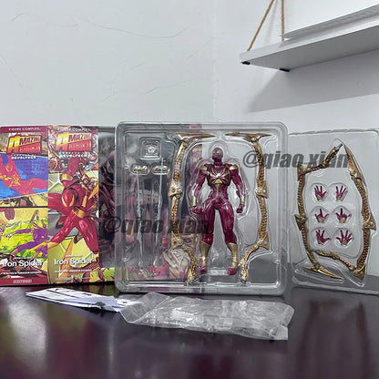 Amazing Yamaguchi Kaiyodo Iron Spider-Man Figure — Animation Collectible Action Model Toy, Birthday Gift