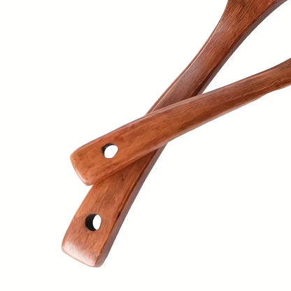 Non-Stick Wooden Cooking Spoon — Solid Anti-Scalding Soup Ladle for Daily Kitchen Use