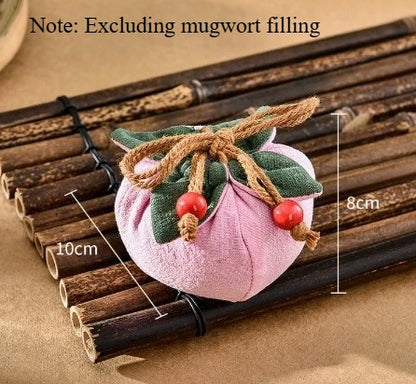 Persimmon Incense Bag - Hanging Car Rearview Mirror Blessing Pouch for Good Fortune and Decor