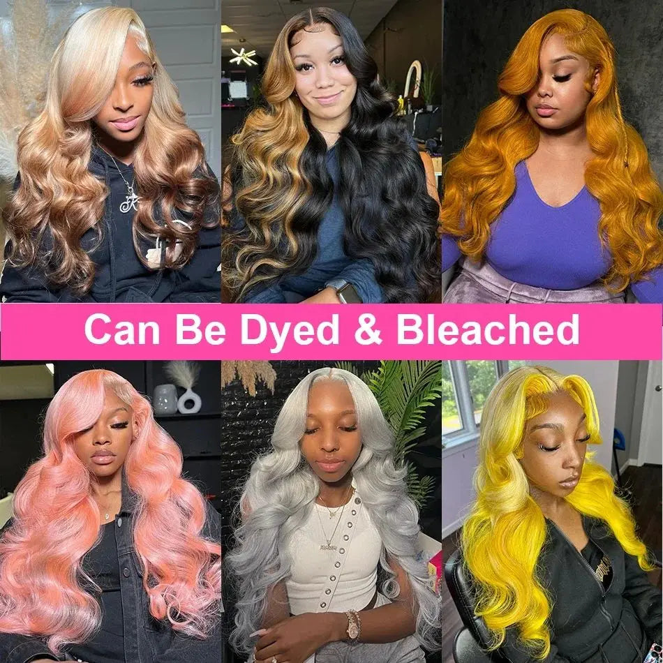 40 Inch Loose Body Wave Lace Front Wig – High-Density 13x6 HD Brazilian Black Human Hair for Women