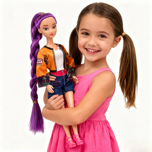 HOT K-Pop Demon Hunters Doll Toys – Rumi, Mira & Zoey Action Figures, Princess Baby Girl Plastic DIY Toy for Girls