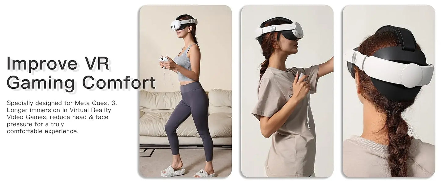 Adjustable Head Strap for Meta Quest 3S VR – Replacement Elite Strap for Enhanced Comfort, Quest 3 Accessories
