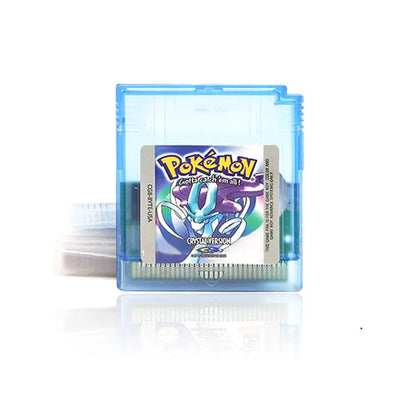 Pokémon GBC 16-Bit Game Cartridges – Red, Blue, Crystal, Gold, Silver, Green & Yellow for Game Boy Color