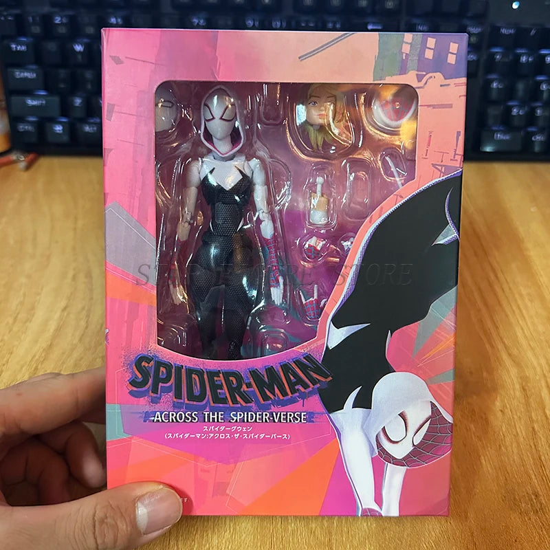 SHF Spider-Man Across the Spider-Verse Miles Morales Figure — 15cm PVC Marvel Collectible Action Toy