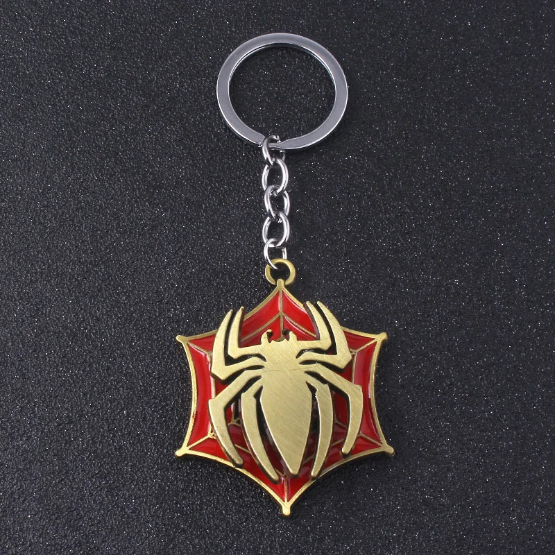 Rotatable Spider Blade Keychain - Creative Cosplay Backpack Charm for Men & Women