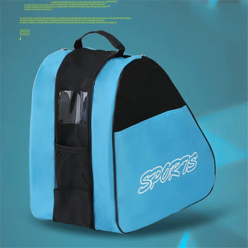 Portable Roller Skates Bag – Large Capacity Breathable Storage for Kids’ Inline & Ice Skates