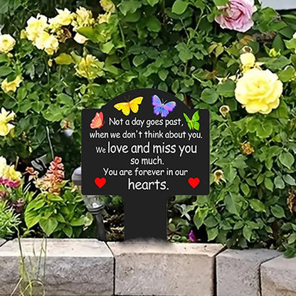Waterproof Grave Stake – Cemetery Memorial Decoration for Mom, Dad & Loved Ones (Grandpa, Grandma, Brother, Sister, Son, Daughter)