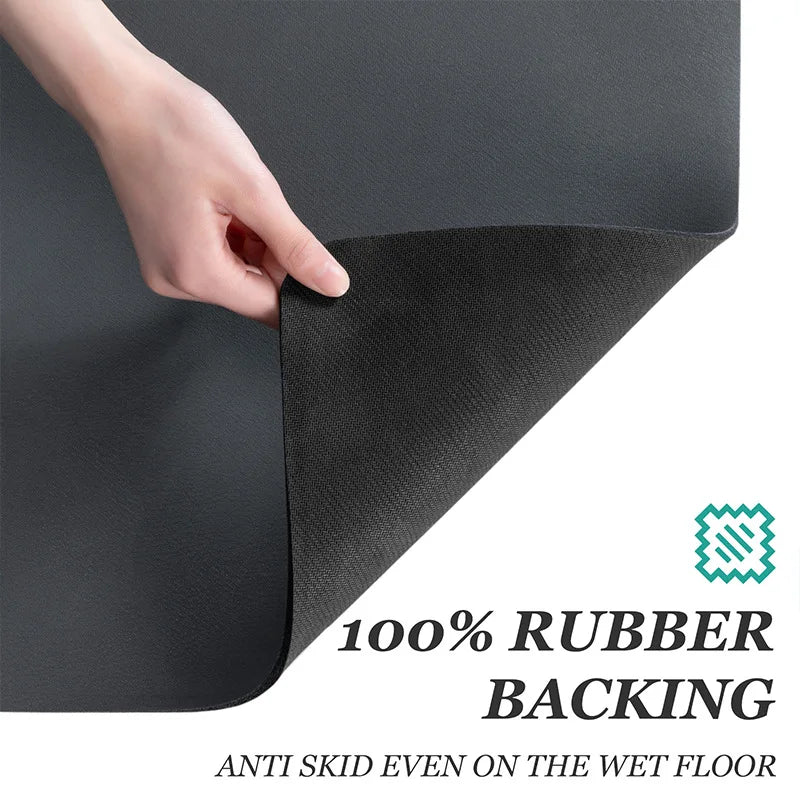 Super Absorbent Large Kitchen and Bathroom Draining Mat - Antiskid Dish Drying Pad for Quick Dry - Tableware Mat with Excellent Absorption
