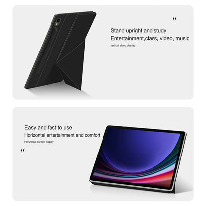 HUWEI Magnetic Case for Samsung Galaxy Tab - Smart Shell Stand Cover for S9 FE, S7, S8 Plus, S9FE, S7FE, S9+, S8+, S8, S9 Ultra