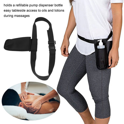 Single Massage Oil Bottle Holster – Portable Waist Holder with Plastic Buckle for Therapists & Perfumers