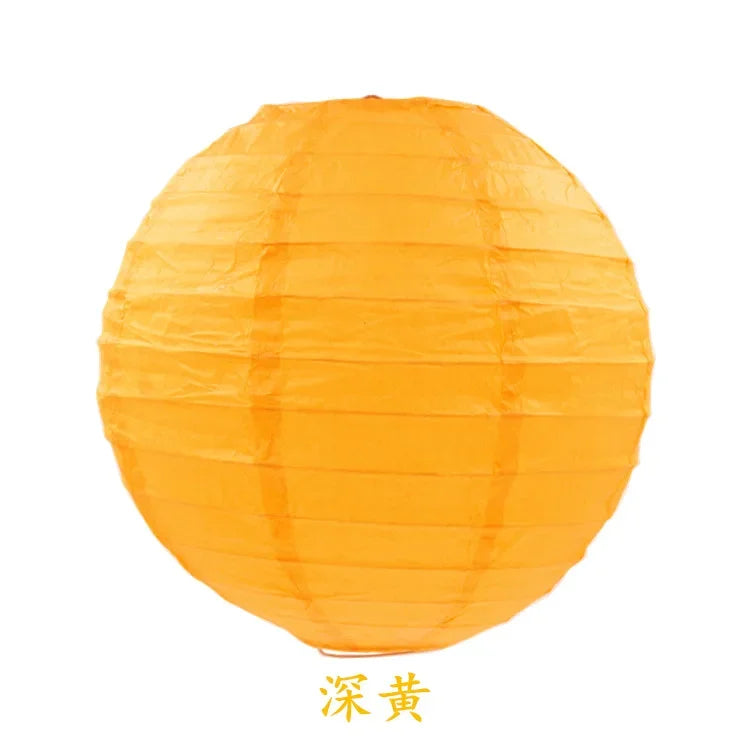 Round Paper Lanterns for Birthday Wedding Party Decor, DIY Hanging Lampion Balls, 4/6/8/10/12/14/16 Inch Craft Supplies