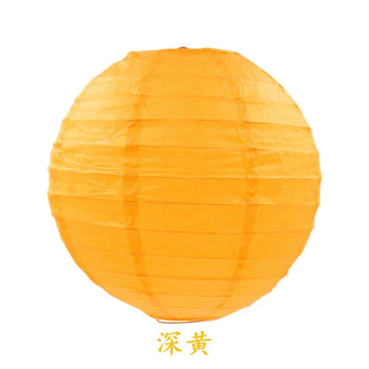 Round Paper Lanterns for Birthday Wedding Party Decor, DIY Hanging Lampion Balls, 4/6/8/10/12/14/16 Inch Craft Supplies